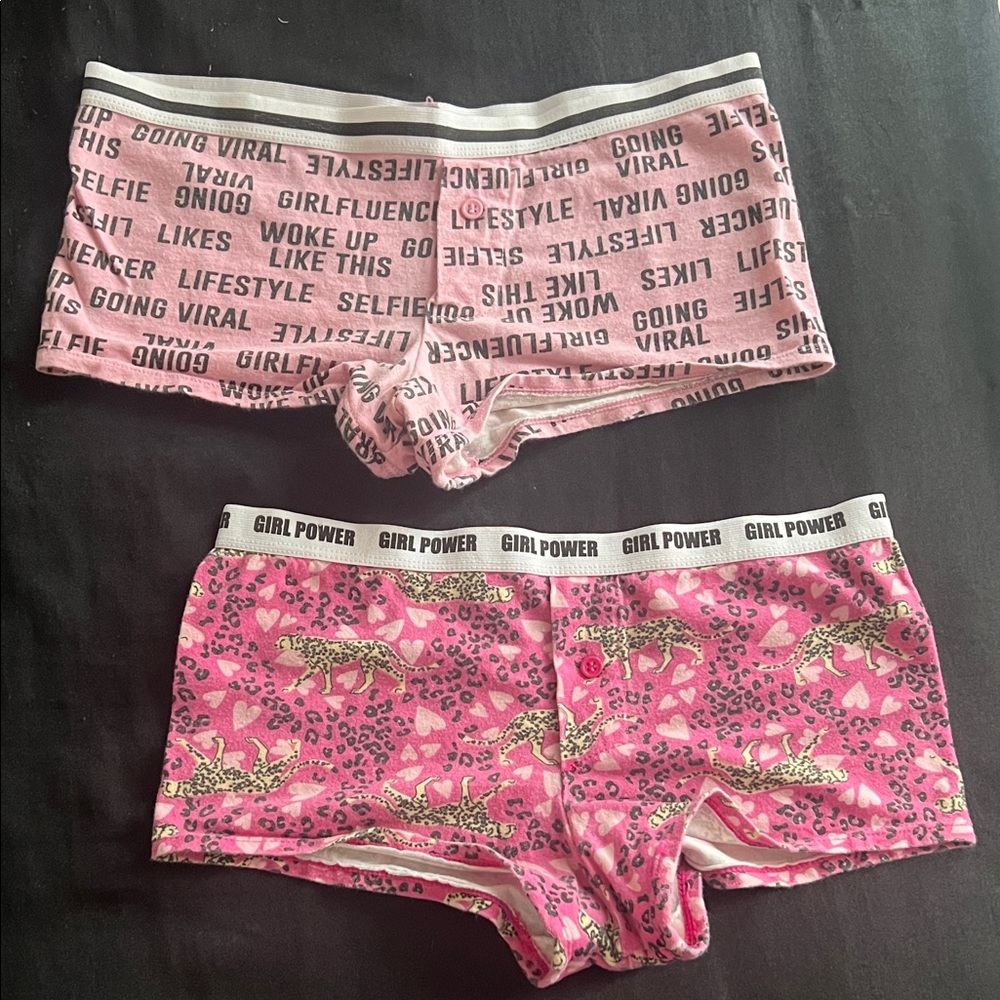Girls Pink “Boyshort” Set